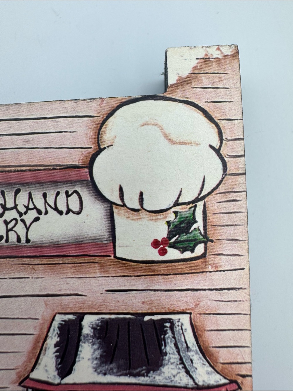 Brandywine Woodcrafts Bird In Hand Bakery Christmas Wood Shelf Sitter - Picture 5 of 12